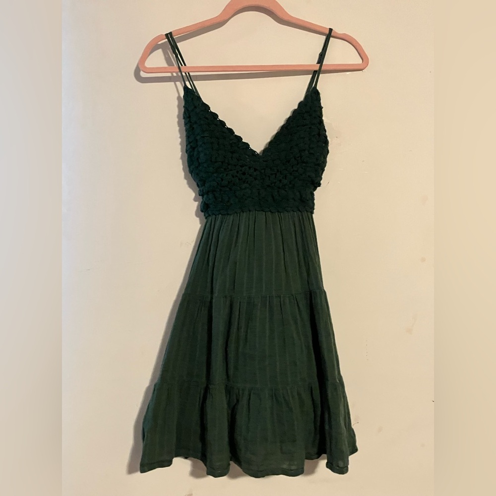 Aerie Black Sleeveless Midi Sundress